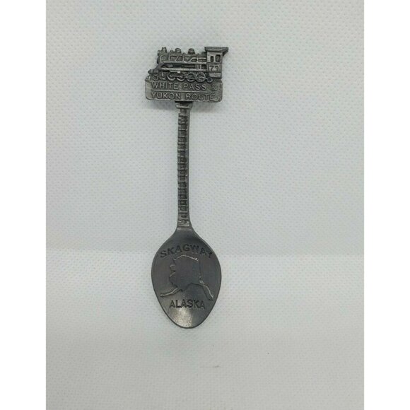 73 White Pass & Yukon Route WAPW Skagway Alaska Pewter Mini Vintage Spoon Décor - Picture 4 of 12